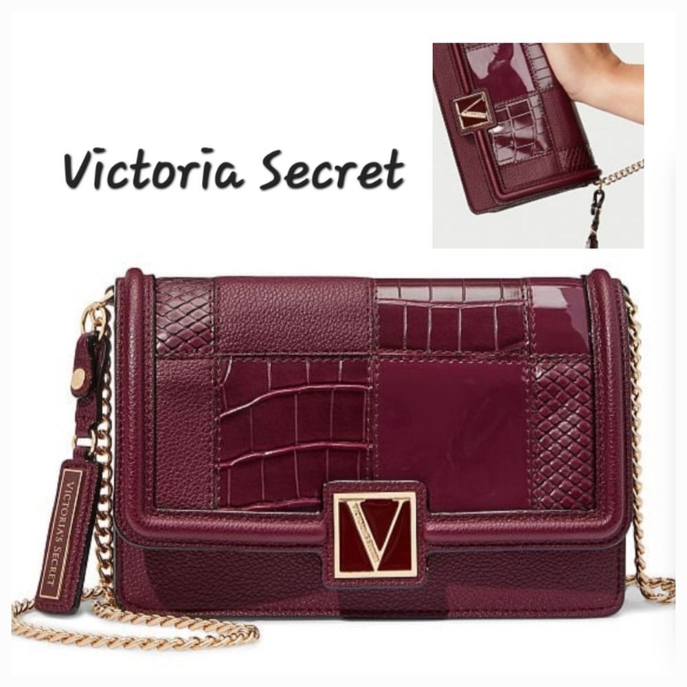 New With Tags Classy Victoria's Secret Shoulder/Crossbody Bag in Burgundy.